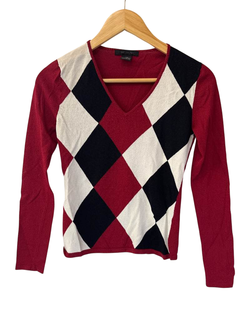 The Limited  Argyle Sweater Vintage