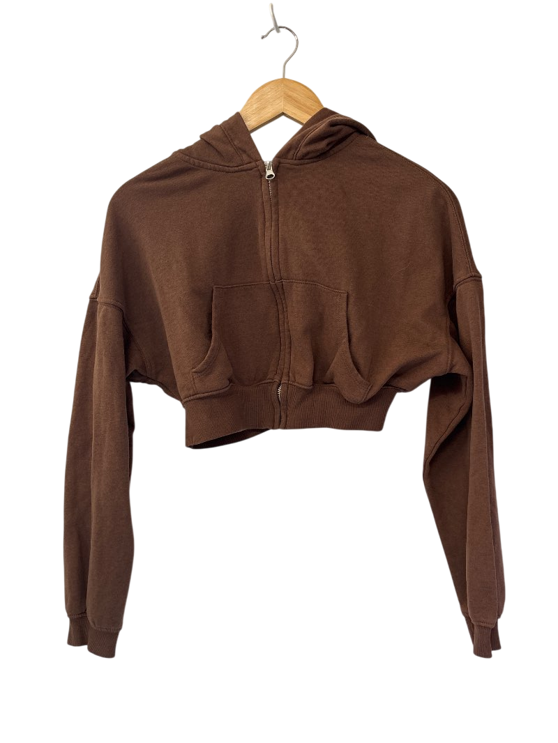 Divided  Cropped Hoodie Long Sleeves