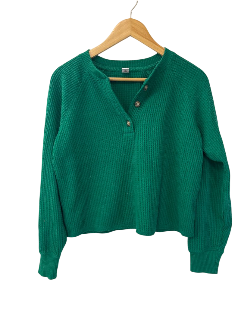 Old Navy Henley Waffle Long Sleeves