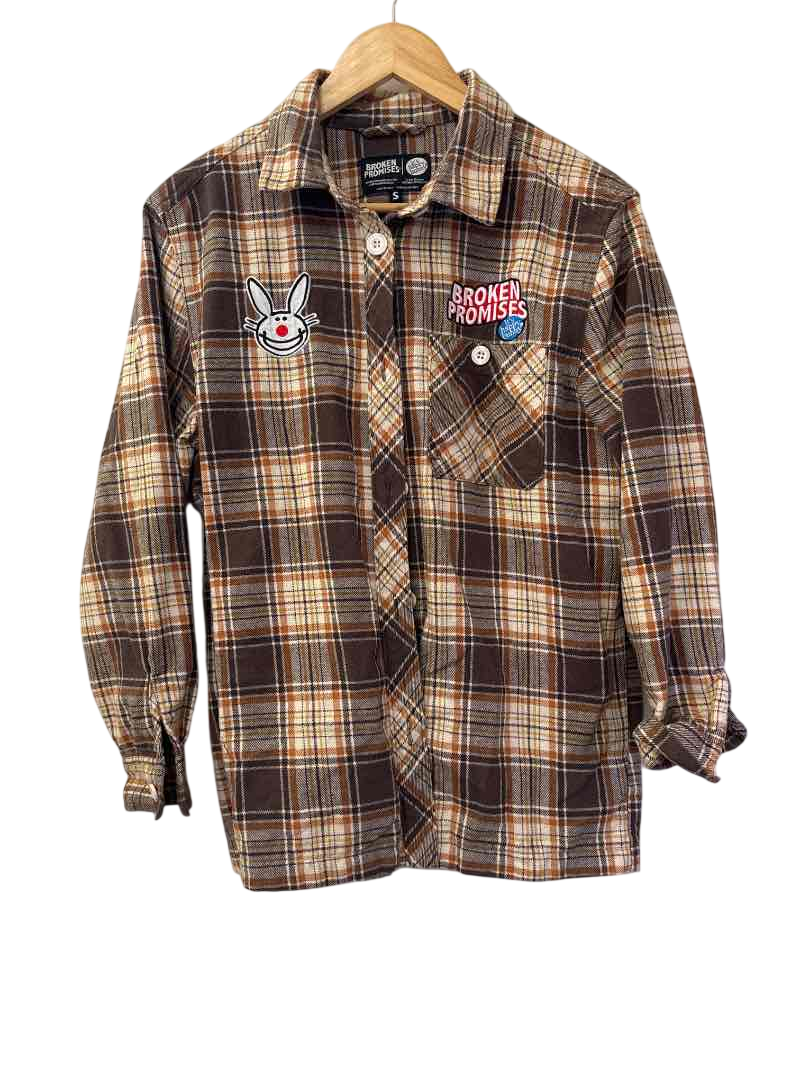Broken Promises  Flannel Shirt Long Sleeves