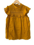 J. Crew  Sleeveless Smocked Short Sleeves