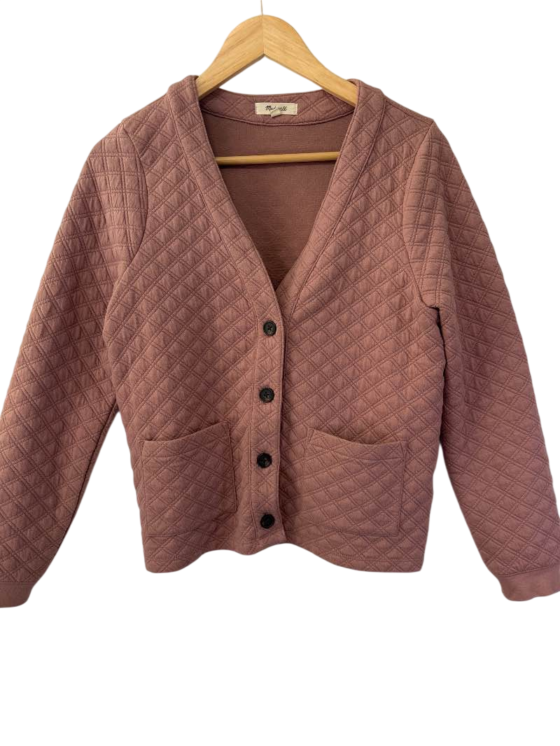 Madewell Quilted Cardigan Long Sleeves