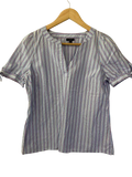 Talbots  V-Neck Blouse Short Sleeves