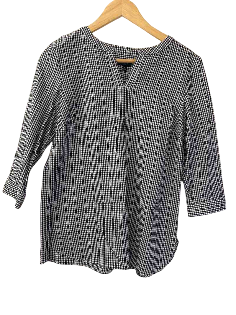 Talbots  V-Neck Tunic Long Sleeves