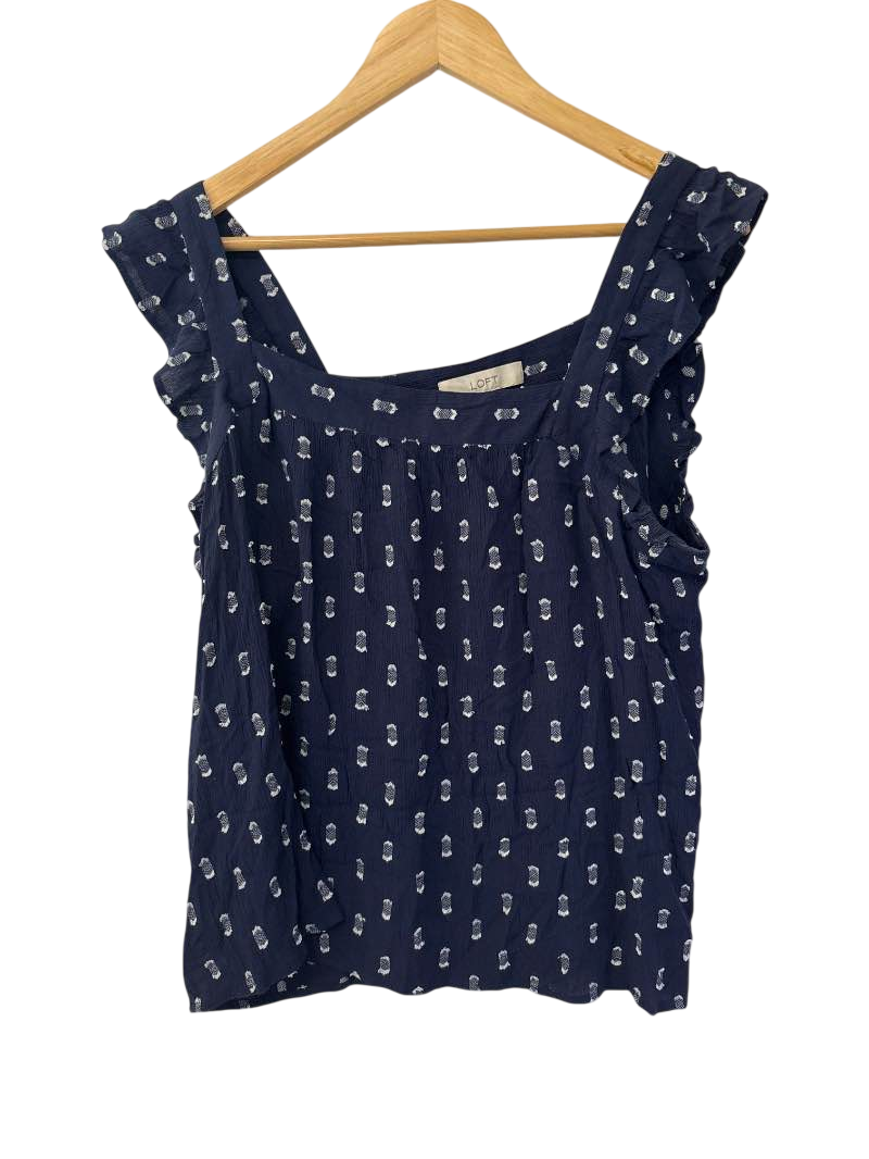 Loft  Ruffled Sleeveless Tanks