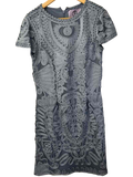 JS Collections Embroidered Short-Sleeve Dresses