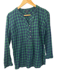 Talbots Button-Front Tunic Long Sleeves