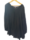 None Flowy V-Neck Long Sleeves