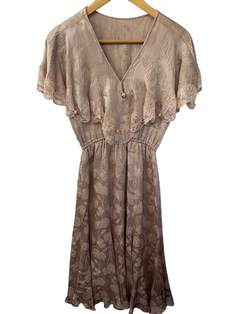None Vintage Floral Dress Vintage