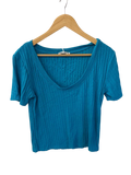 Zara  Ribbed V-Neck Short Sleeves