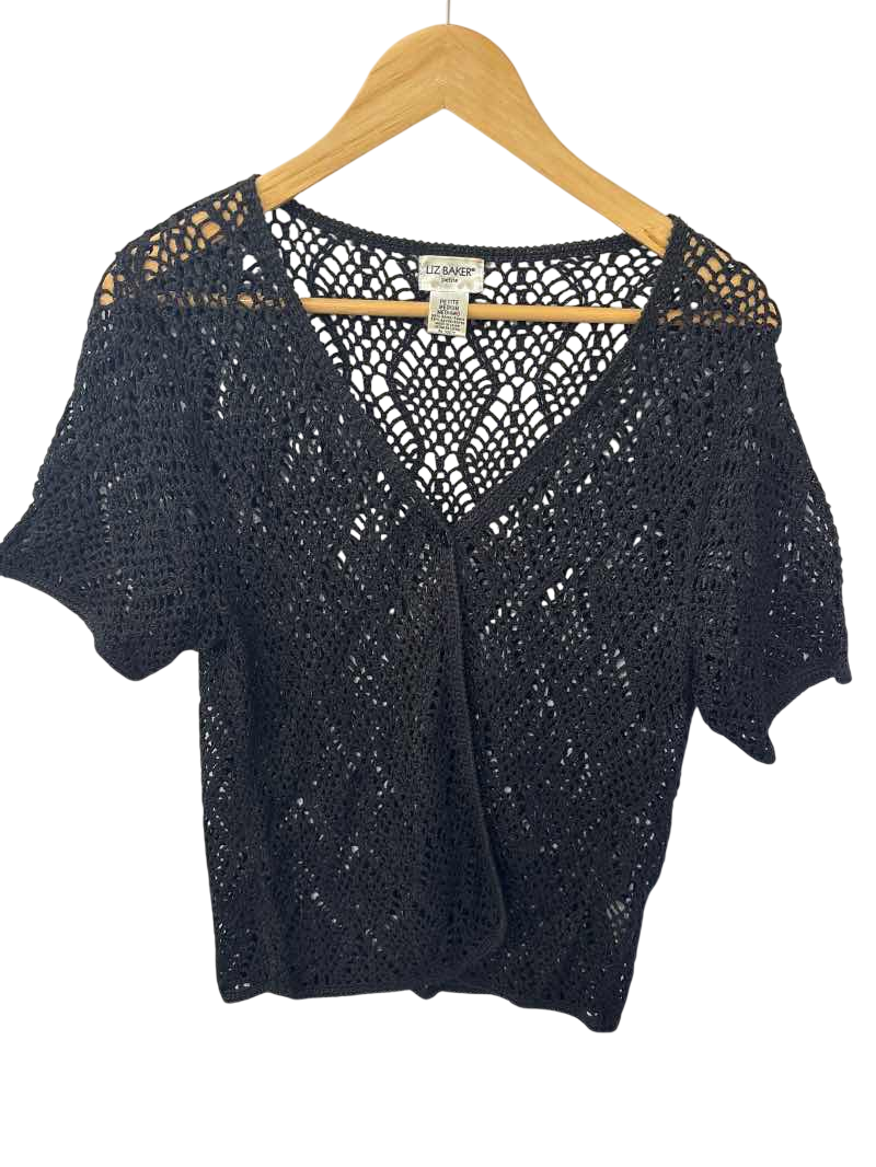 Liz Baker Vintage Crocheted Top Vintage