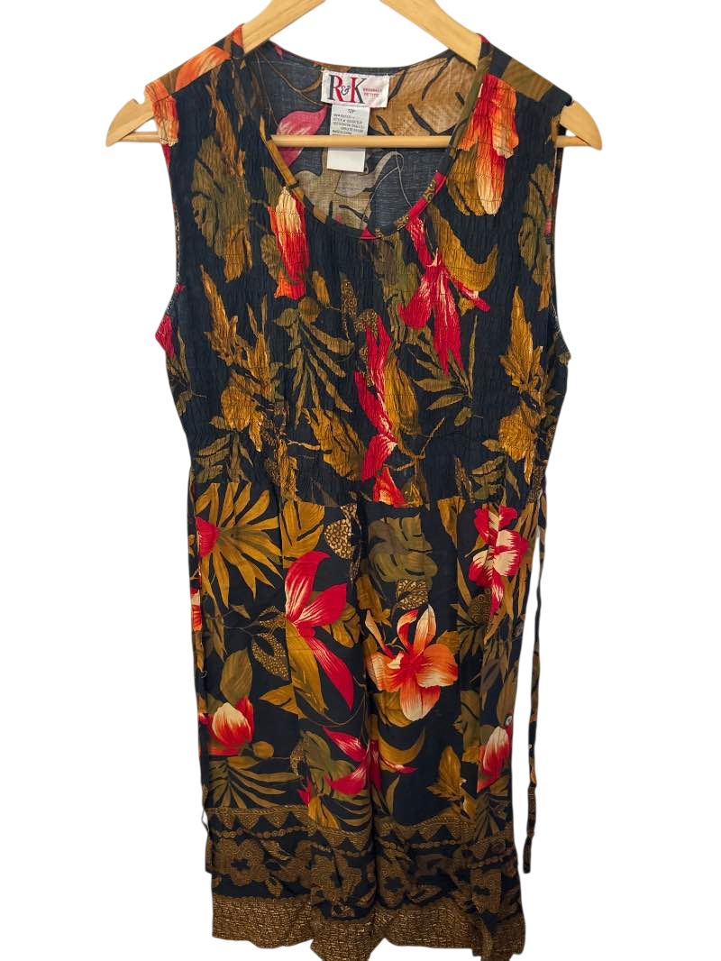 R&K Vintage Floral Dress Vintage