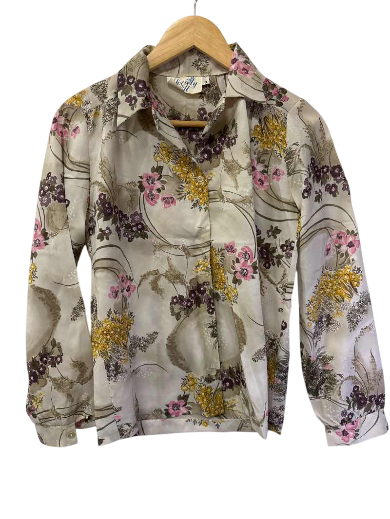 Society Hill Vintage Floral Blouse Vintage