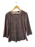 Ann Taylor  Crew Neck Blouse Long Sleeves
