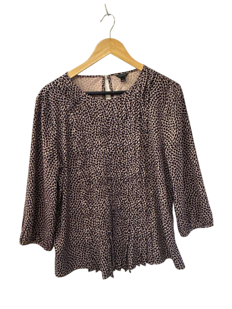 Ann Taylor  Crew Neck Blouse Long Sleeves