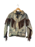 Trendz Fringe Denim Jacket Vintage