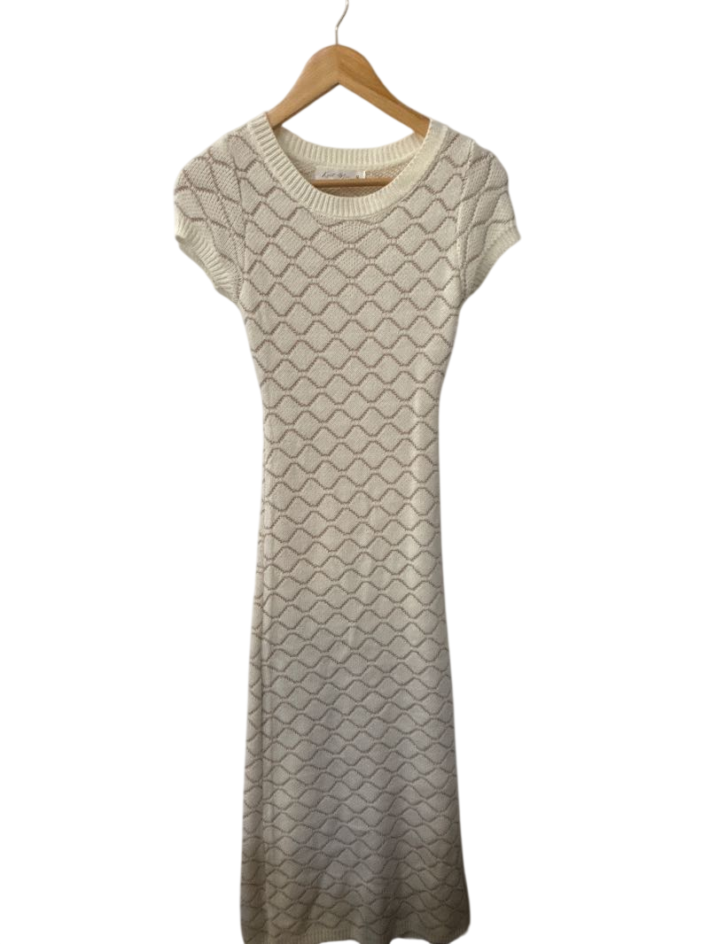 Knit Mix Textured Knit Dresses