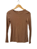 Ribbed Crew Neck Long Sleeves