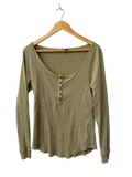 Falls Creek Henley Scoop-Neck Long Sleeves