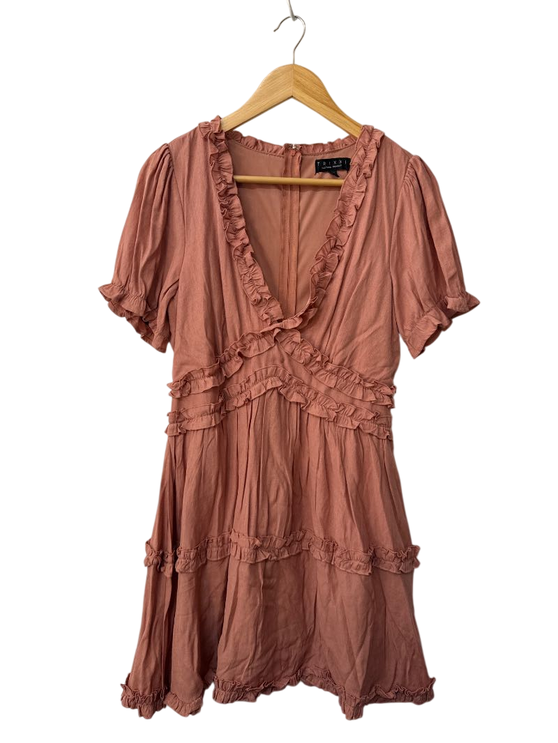 Trixxi Ruffled V-Neck Dresses