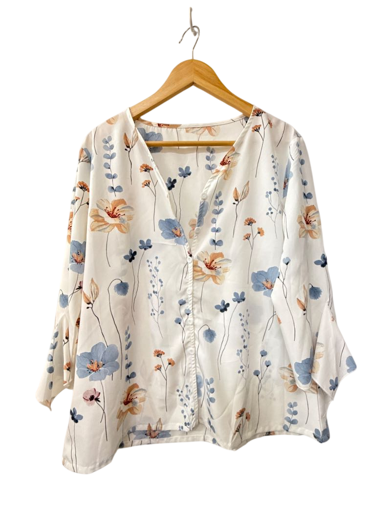 Floral Button-Up Long Sleeves