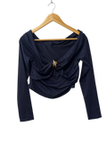 Draped Twist Long Sleeves