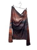 Draped Neck Long Sleeves