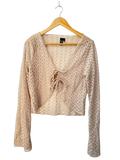 Windsor Tie Front Long Sleeves