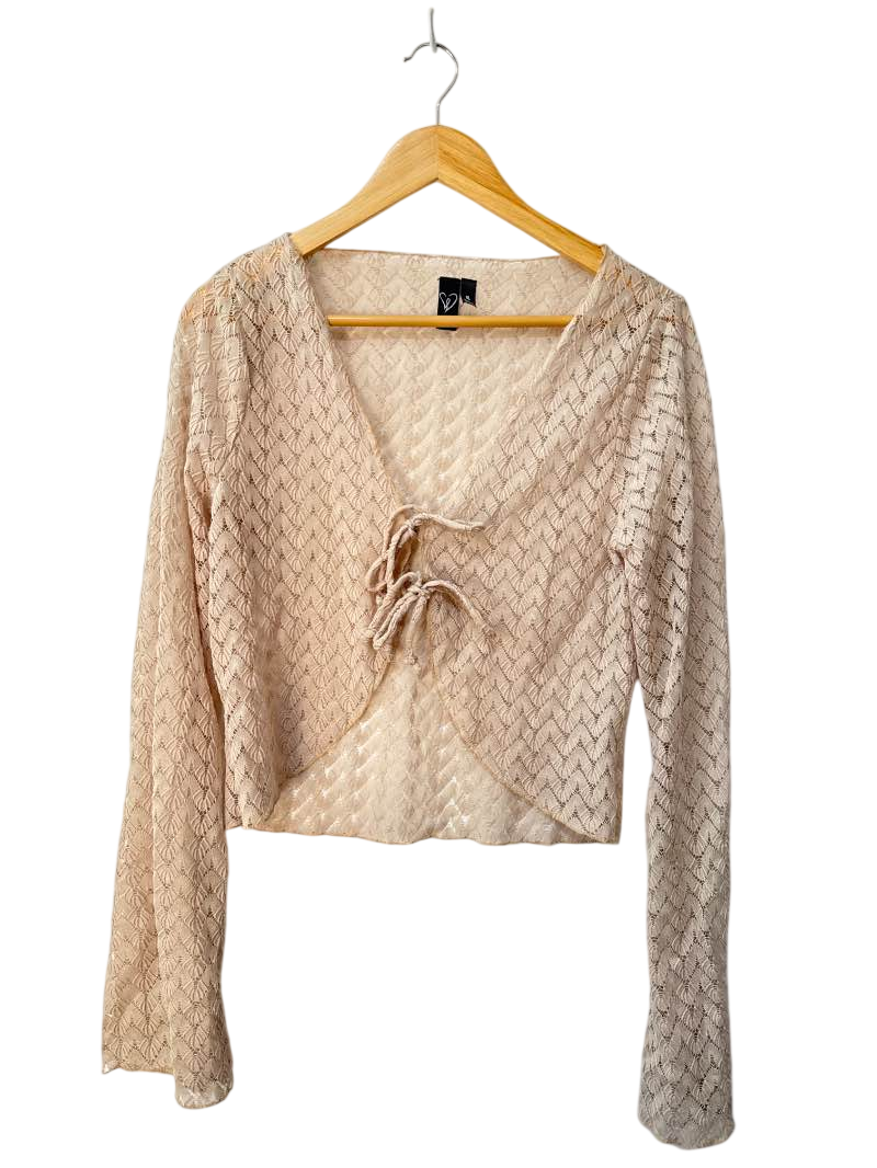 Windsor Tie Front Long Sleeves