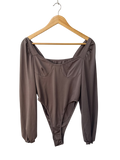 Shein Off-Shoulder Bodysuit Long Sleeves