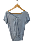 American Eagle Ruched V-Neck Short Sleeves