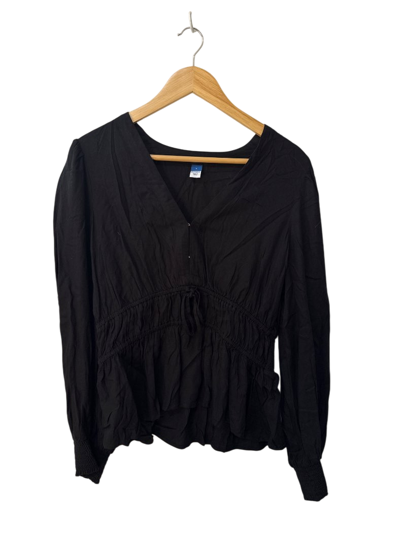 Old Navy V-Neck Blouse Long Sleeves