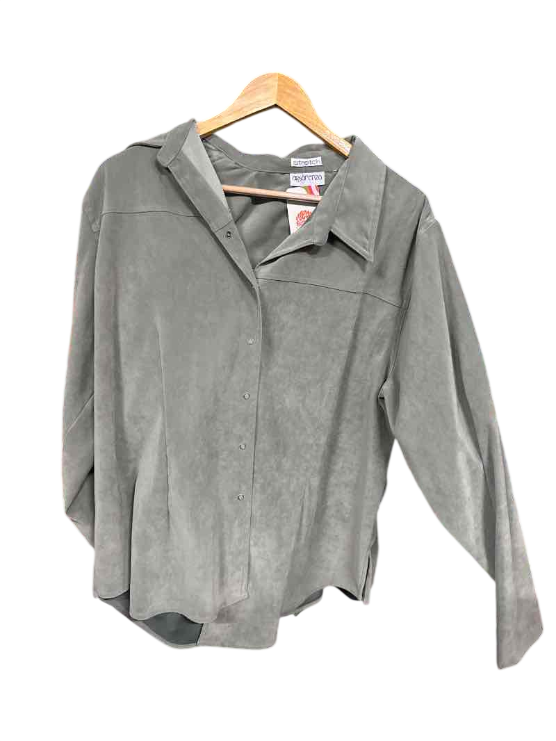 green Apparenza Button Up, M