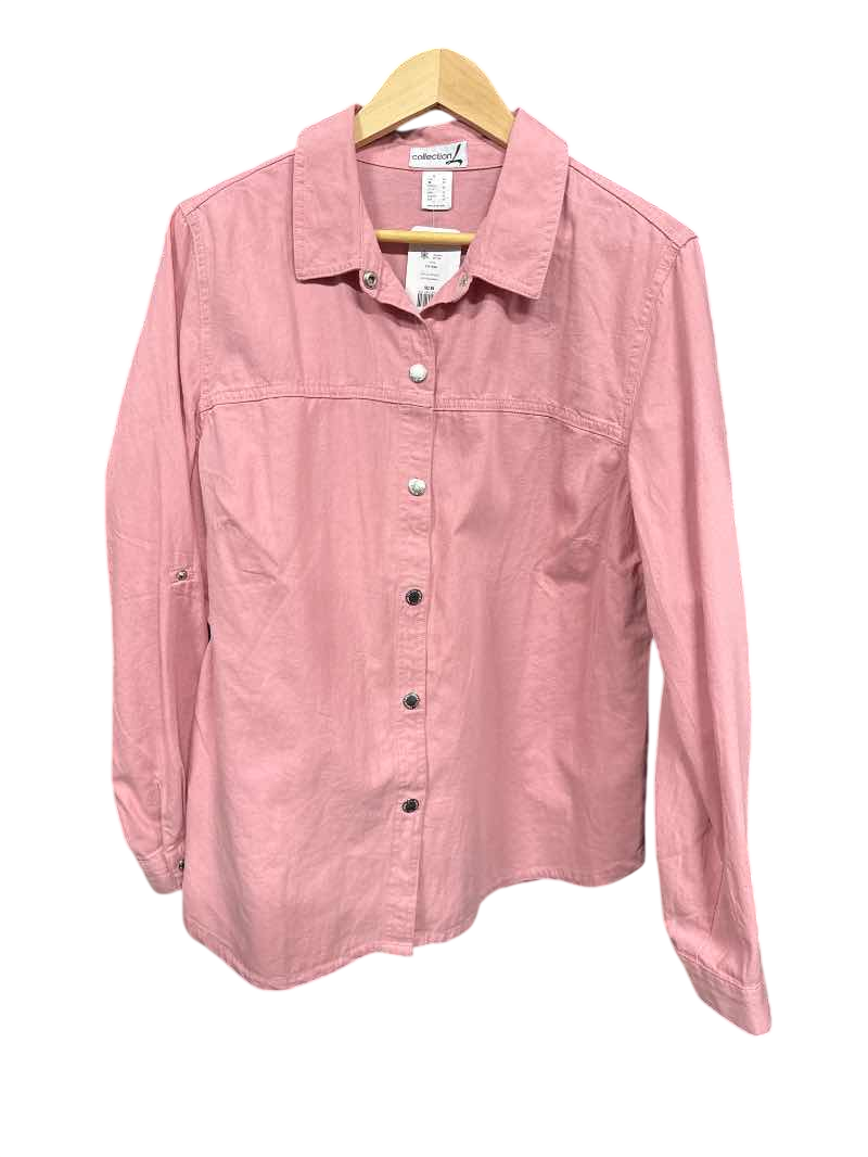 Pink Collection L Button Down, L