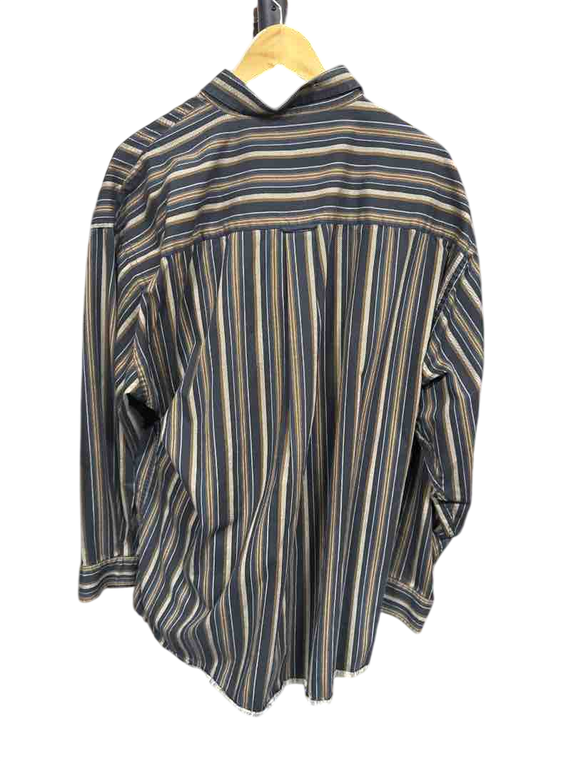 Tan Striped Munsingwear Button Down, XL