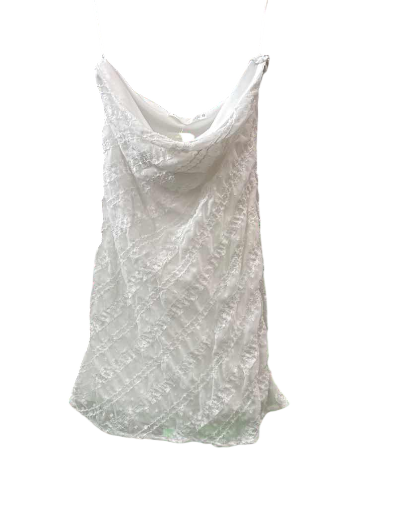 White Altar'd State Strapless Mini Dress, XS