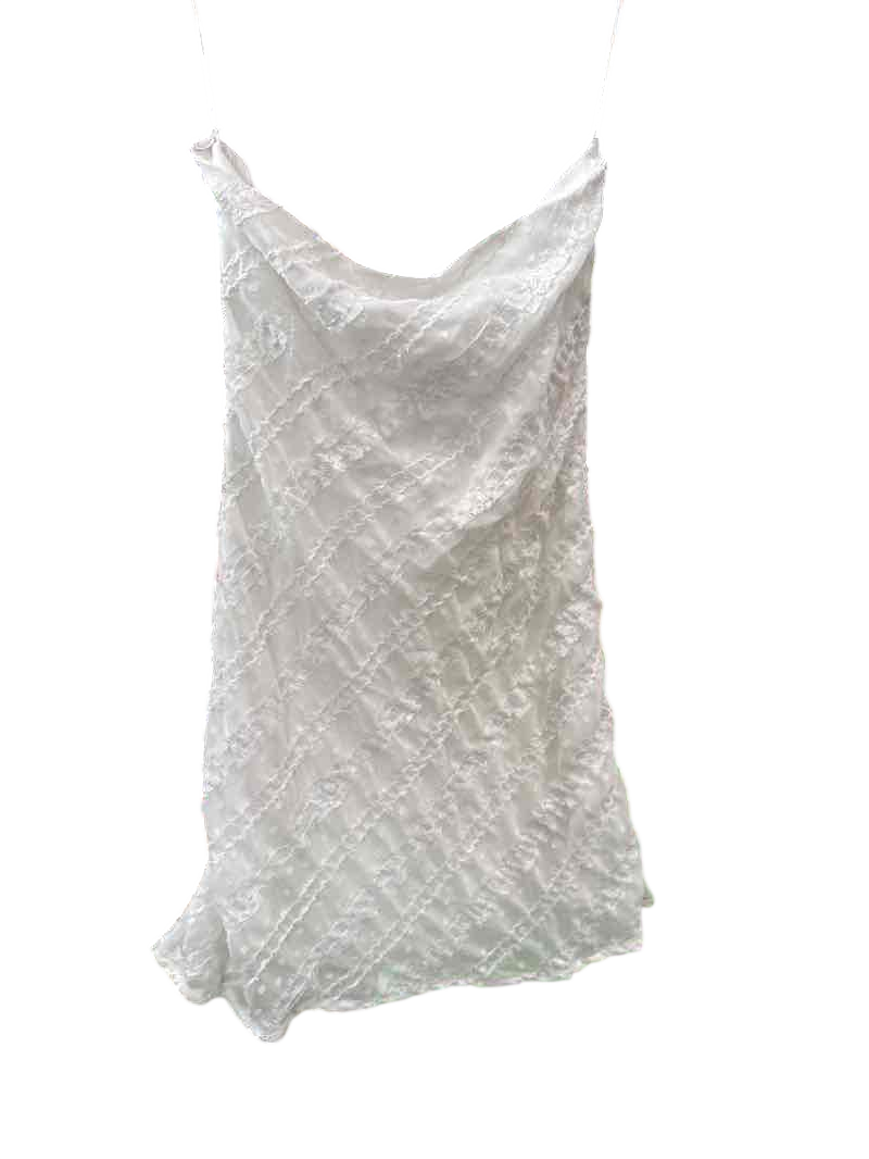 White Altar'd State Strapless Mini Dress, XS
