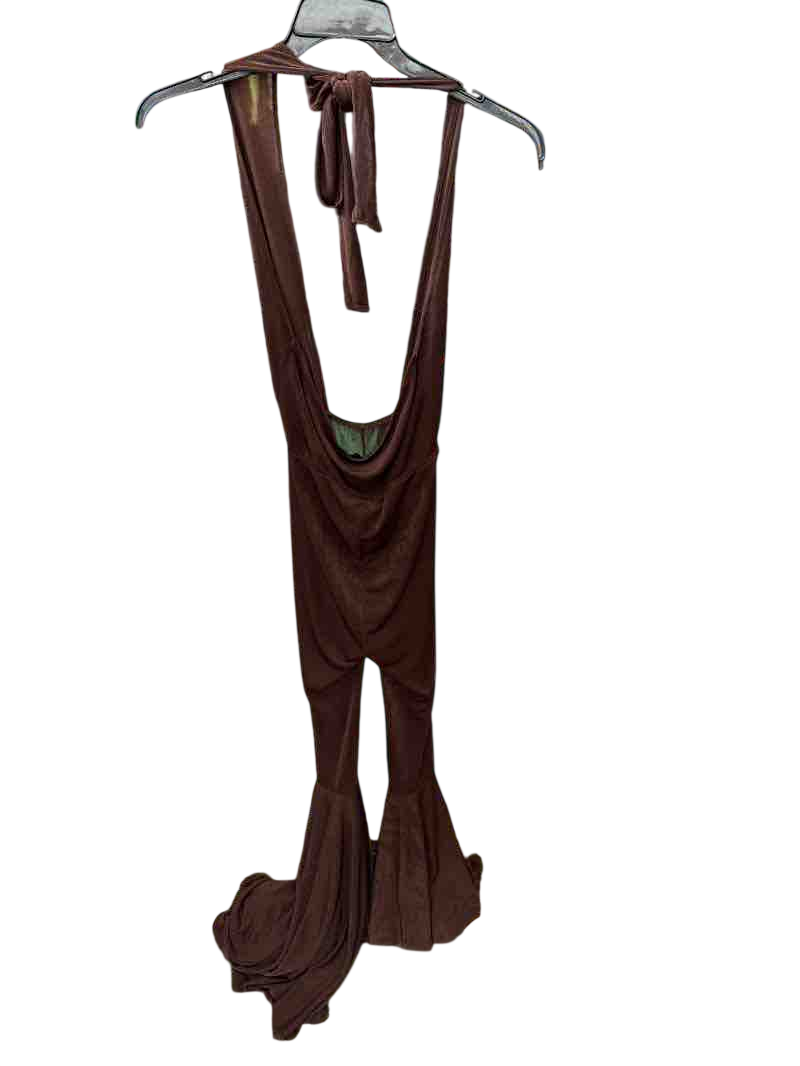 Brown Shein Halter Jumpsuit, XS