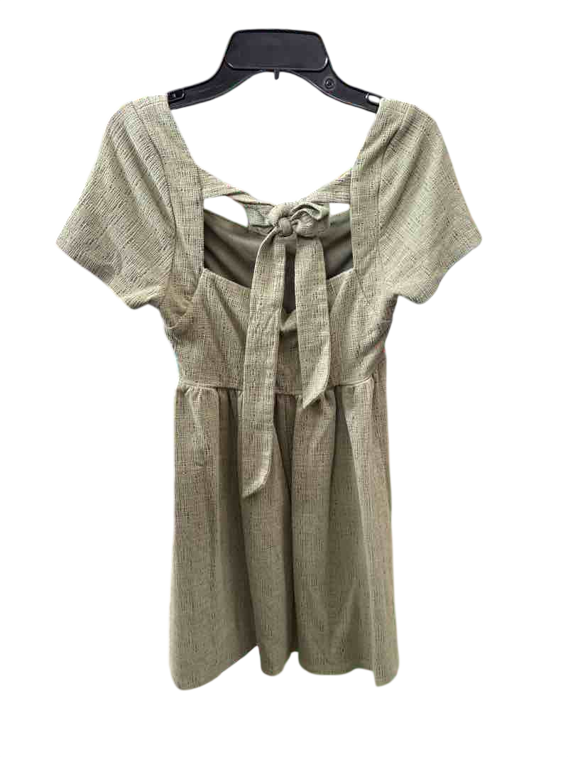 casual dress xs Posse Posy Mini Dress XS 2 Women's Casual Plaid Long Sleeve Boho Short NEW 33481