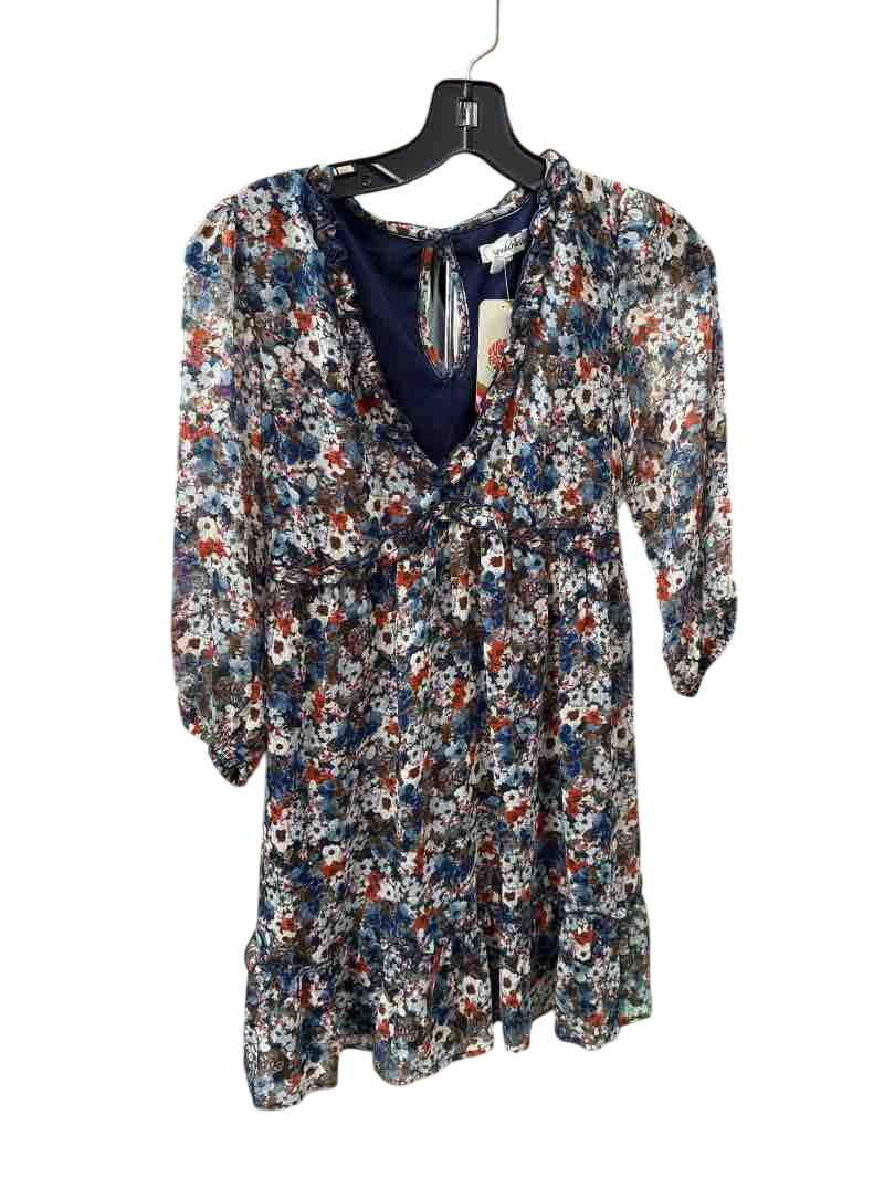 Blue Speechless Mini Dress, XS