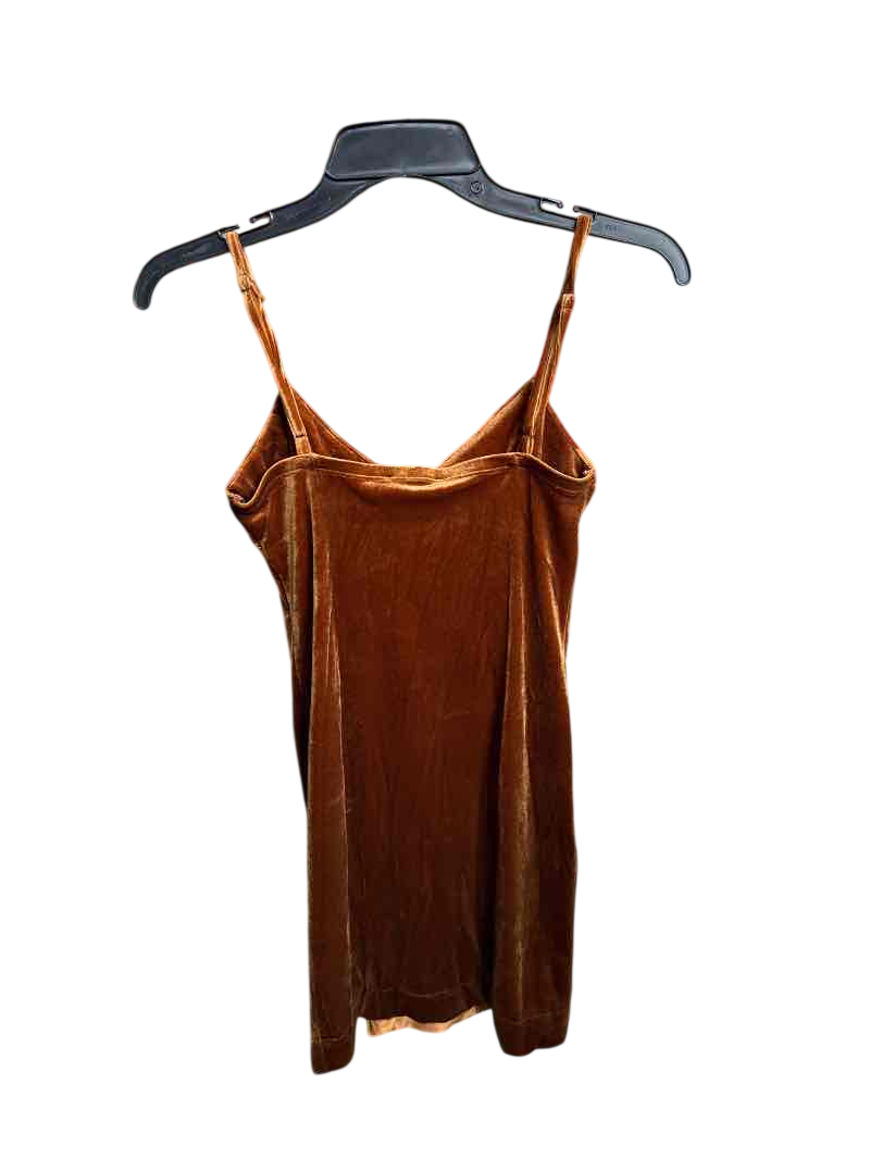 Brown Forever21 Velour Mini Dress, S