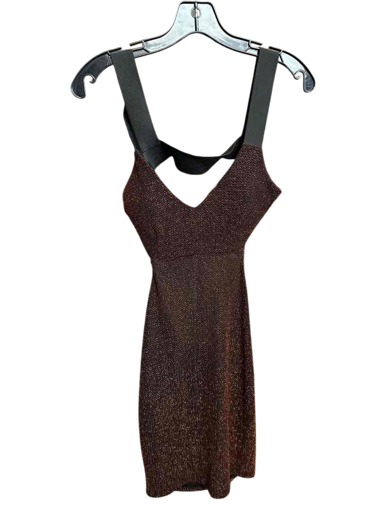 Orange Mystic Mini Bodycon Dress, S