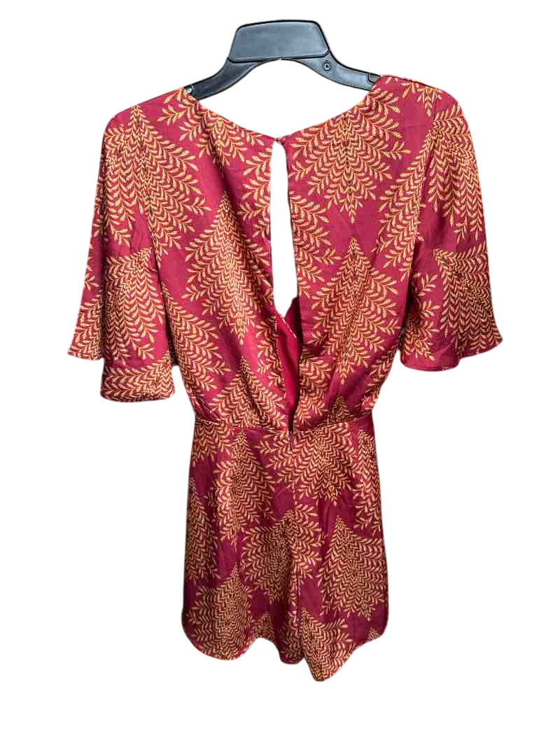 Red/Yellow Selfie Leslie Romper, S